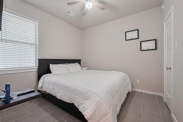 24227 Tallgrass Meadow Trl, Katy, TX 77493 - bedroom featuring baseboards, ceiling fan, and tile patterned flooring