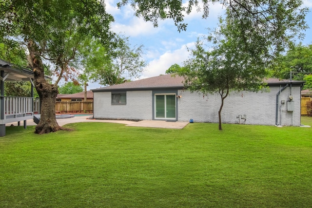 11835 S Ridgewood Cir, Houston, TX 77071 - rear view of property with brick siding and a patio area