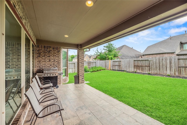 6 Volerran Path Ln, Missouri City, TX 77459 - view of patio featuring a grill