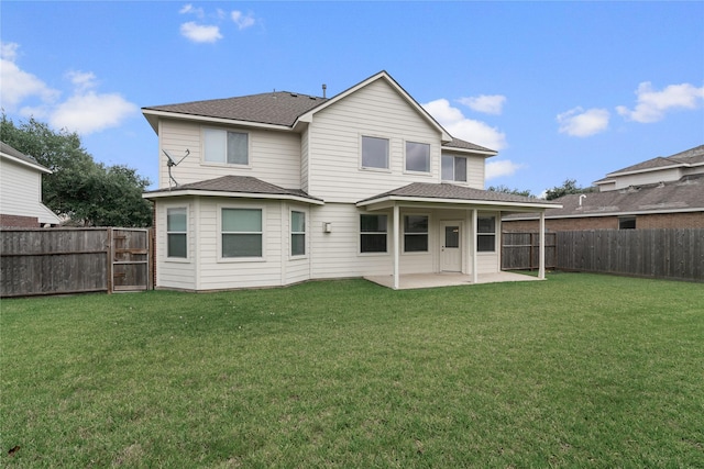 3610 Harewood Ct, Pearland, TX 77584 - back of property featuring a patio and a shingled roof
