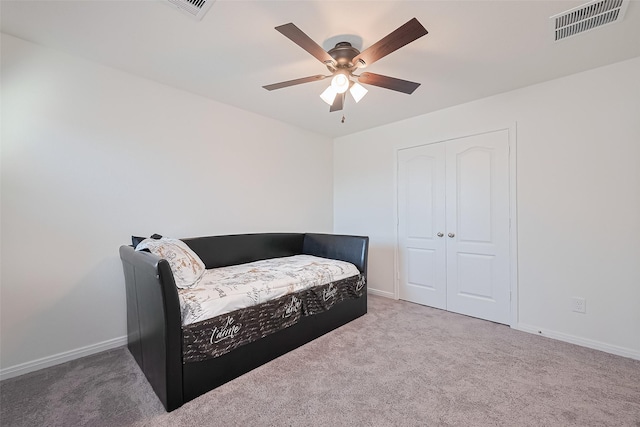 766 Hardwood Grove Ct, Houston, TX 77090 - carpeted bedroom featuring baseboards and ceiling fan