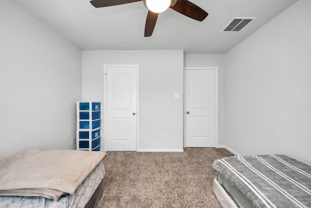 18510 Snowy River Ln, Katy, TX 77084 - bedroom featuring carpet, baseboards, and ceiling fan