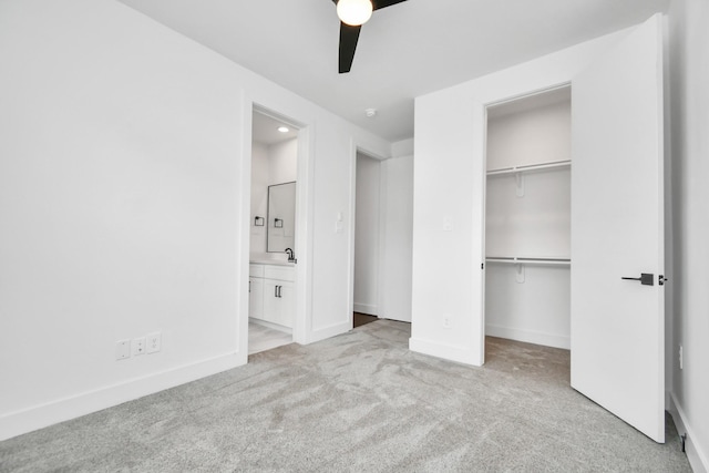 853 Mansfield St Unit D, Houston, TX 77091 - unfurnished bedroom with carpet, a closet, a walk in closet, and ensuite bath
