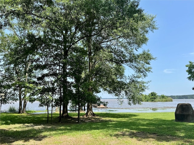 86 Huntington, Trinity, TX 75862 - view of grassy yard featuring a water view