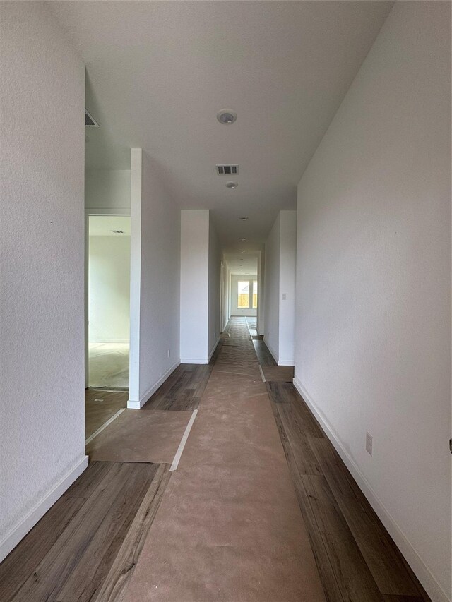 3017 Redtop Hill Dr, Katy, TX 77493 - hallway with baseboards and wood finished floors