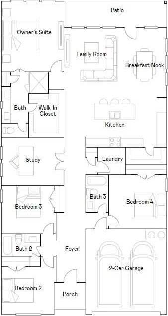 3017 Redtop Hill Dr, Katy, TX 77493 - room layout