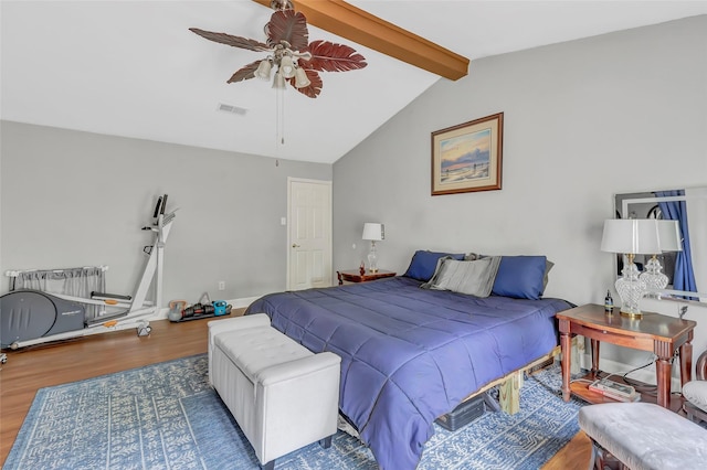 2138 Middle Creek Dr, Houston, TX 77339 - bedroom with wood finished floors and ceiling fan