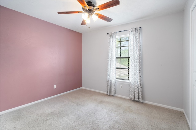 14515 Redbud Valley Trl, Houston, TX 77062 - carpeted empty room with baseboards and ceiling fan