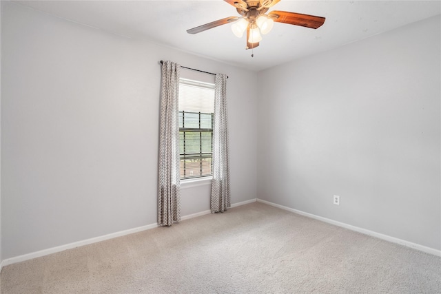 14515 Redbud Valley Trl, Houston, TX 77062 - spare room featuring carpet floors, baseboards, and ceiling fan