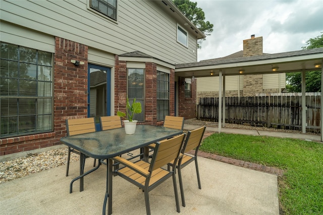 14515 Redbud Valley Trl, Houston, TX 77062 - view of patio / terrace featuring outdoor dining space