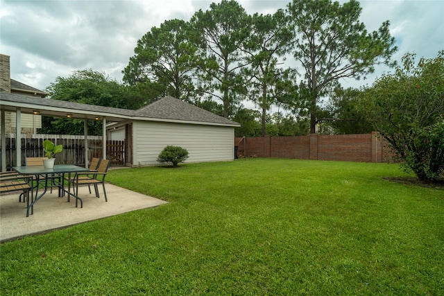 14515 Redbud Valley Trl, Houston, TX 77062 - view of yard featuring a patio area