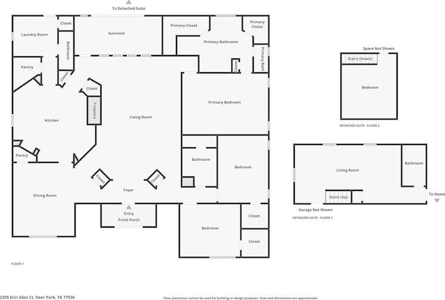 2205 Erin Glen Ct, Deer Park, TX 77536 - floor plan / room layout
