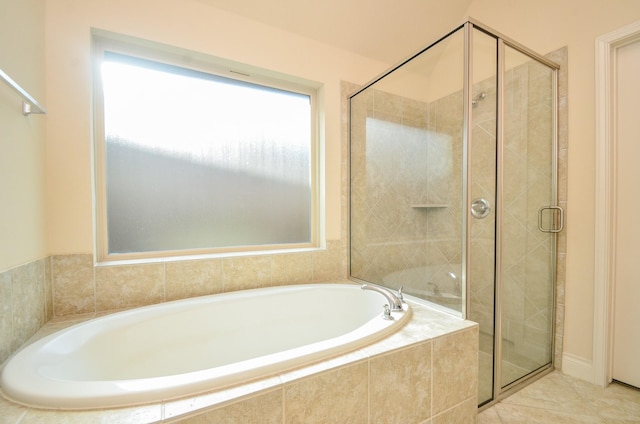 13806 Crystal Harbor Ln, Pearland, TX 77584 - full bath featuring a garden tub and a shower stall