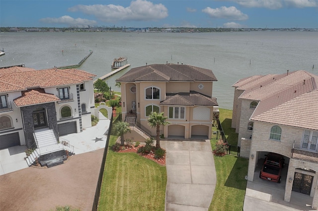 2242 Marina Way, League City, TX 77565 - water view featuring stairs