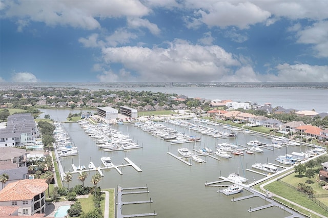 2242 Marina Way, League City, TX 77565 - water view featuring a marina