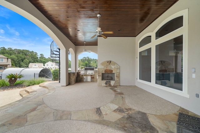 169 Westlake Pt, Montgomery, TX 77356 - view of patio featuring ceiling fan