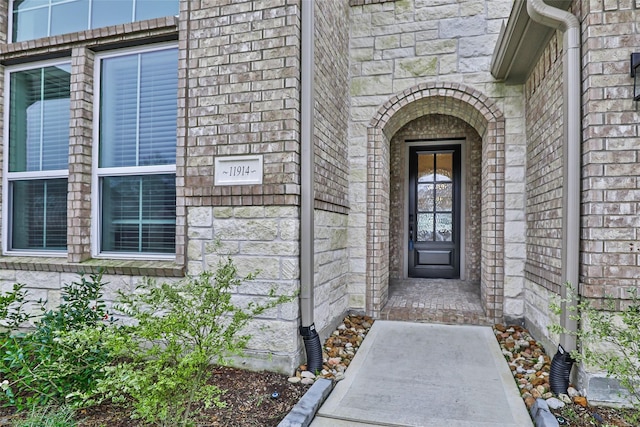 11914 Parsifal Creek Rd, Humble, TX 77346 - property entrance with brick siding