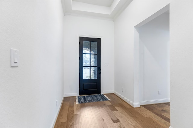 11914 Parsifal Creek Rd, Humble, TX 77346 - entryway featuring wood finished floors and baseboards