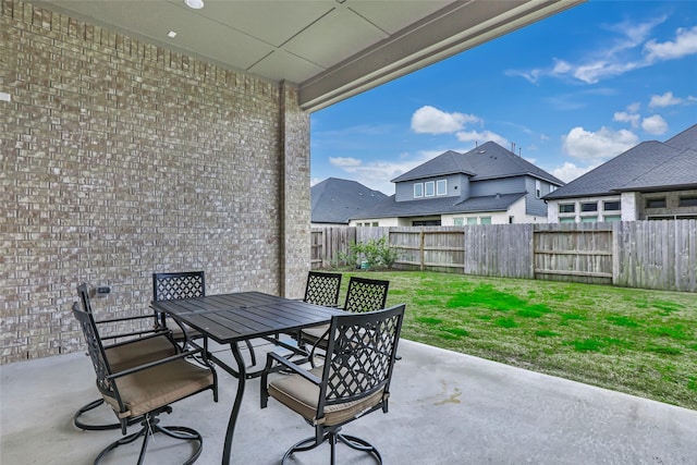 11914 Parsifal Creek Rd, Humble, TX 77346 - view of patio featuring outdoor dining area
