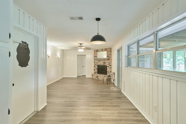 1103 Hillcrest Dr, Conroe, TX 77301 - hall featuring light wood-style flooring