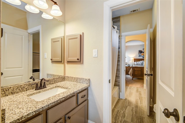 1417 Summer Field Ln, Friendswood, TX 77546 - full bathroom with vanity and ensuite bath