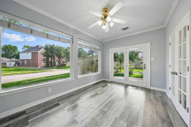 2003 Birnam Wood Dr, Sugar Land, TX 77479 - unfurnished sunroom featuring french doors