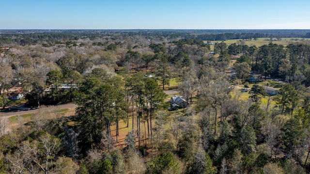 2175 Fm 1725th Rd, Cleveland, TX 77328 - aerial view of property and surrounding area with a heavily wooded area