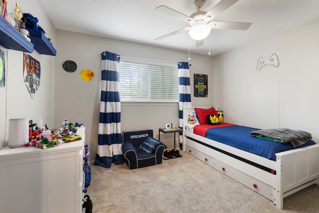 4 Hickory Oak Dr, Spring, TX 77381 - bedroom featuring carpet flooring and ceiling fan