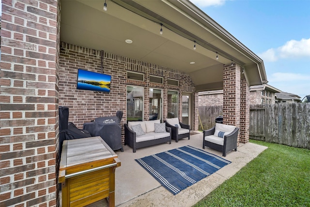4011 Teramo Ln, Katy, TX 77493 - view of patio / terrace with an outdoor hangout area