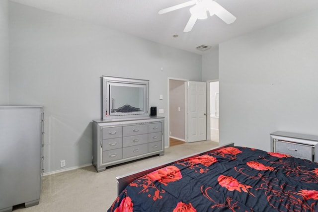 5023 Rocky Manor Ln, Katy, TX 77449 - bedroom with carpet, baseboards, and ceiling fan