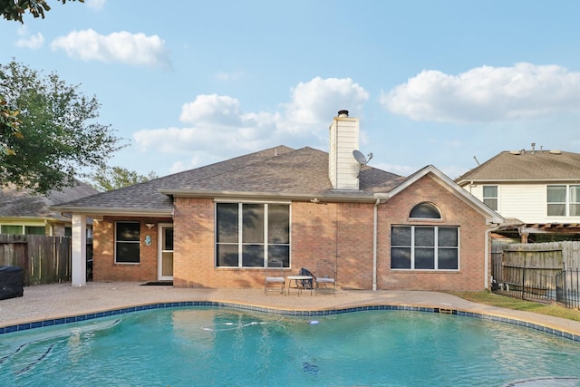 5023 Rocky Manor Ln, Katy, TX 77449 - view of pool featuring a fenced backyard and a patio