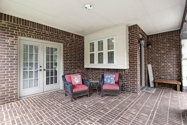 266 Overland Trce, Montgomery, TX 77316 - view of patio / terrace with french doors