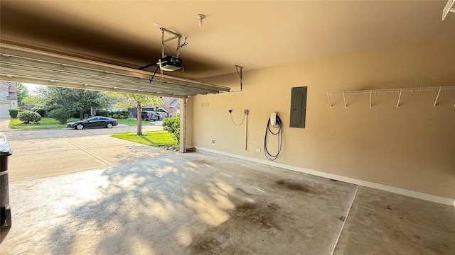 3021 Rocky Point Dr, Pearland, TX 77584 - garage with a garage door opener and electric panel