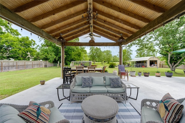 2465 Ryan Dr, Alvin, TX 77511 - view of patio / terrace featuring a gazebo, an outdoor hangout area, and outdoor dining area