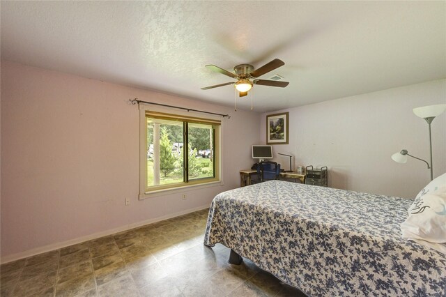 2465 Ryan Dr, Alvin, TX 77511 - bedroom featuring baseboards and a ceiling fan