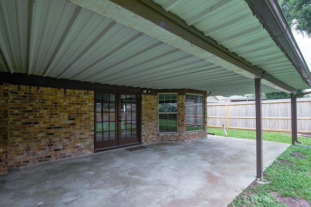 1313 Mcdonald St, Deer Park, TX 77536 - view of patio / terrace with french doors