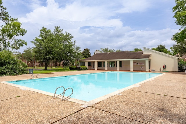 12203 Ashley Circle Dr E, Houston, TX 77071 - community pool featuring a patio