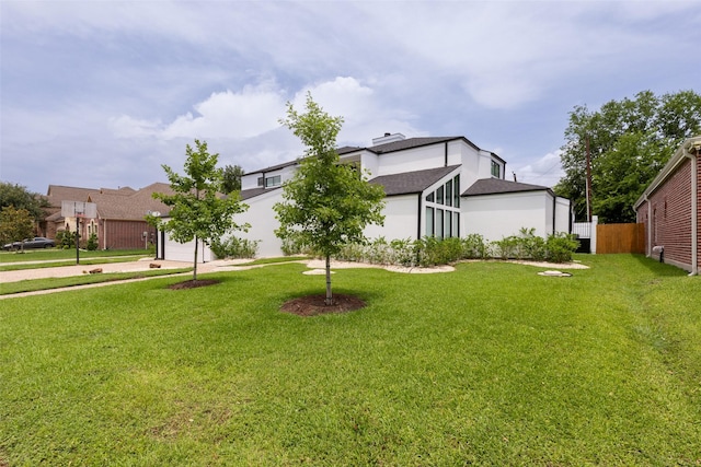 12203 Ashley Circle Dr E, Houston, TX 77071 - view of yard featuring driveway and a garage