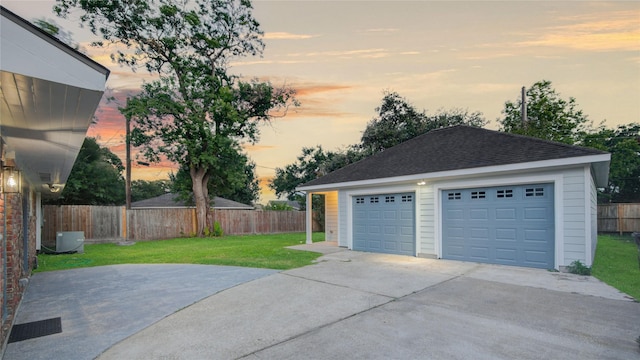 5007 Redstart St, Houston, TX 77035 - detached garage featuring central AC