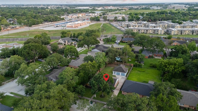 5007 Redstart St, Houston, TX 77035 - aerial perspective of suburban area