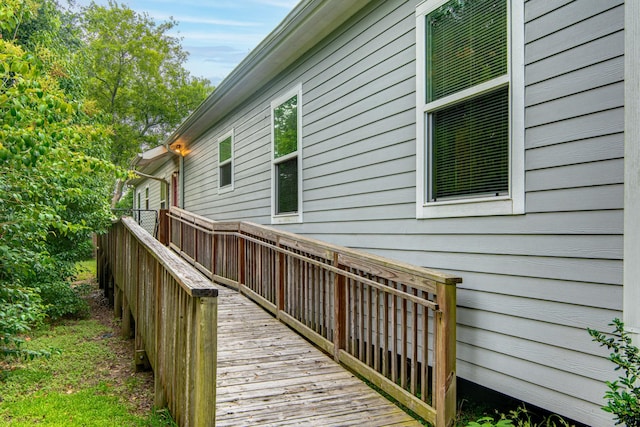 4403 2nd St, Bacliff, TX 77518 - view of wooden terrace