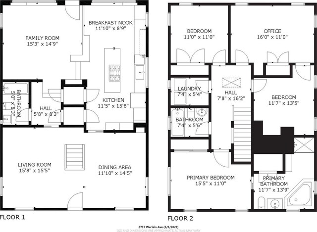 2737 Werlein Ave, Houston, TX 77005 - floor plan / room layout
