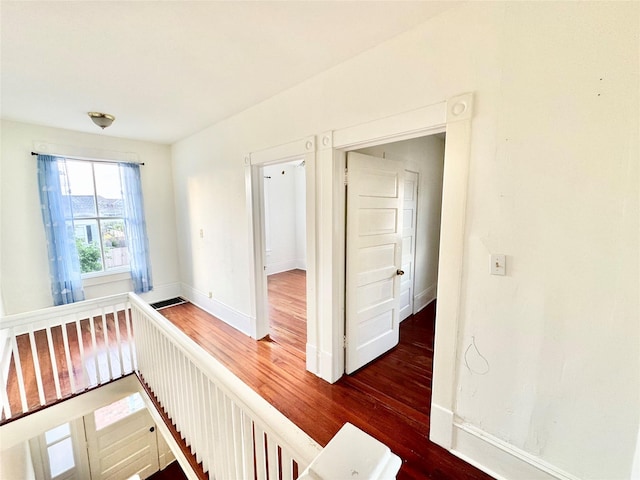 1317 Church St, Galveston, TX 77550 - hallway featuring wood finished floors and baseboards
