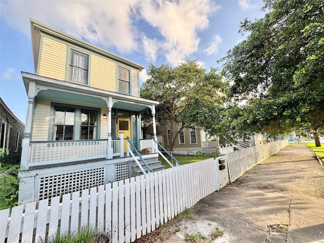 1317 Church St, Galveston, TX 77550 - view of front of house with a porch