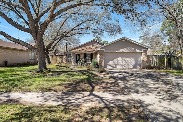 22303 Acorn Chase Dr, Spring, TX 77389 - view of front of house featuring an attached garage, brick siding, and concrete driveway