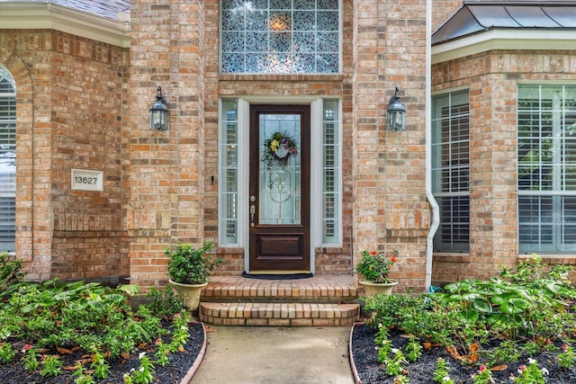 13627 Ashley Run, Houston, TX 77077 - property entrance with brick siding