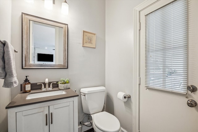 13627 Ashley Run, Houston, TX 77077 - half bathroom featuring toilet and vanity