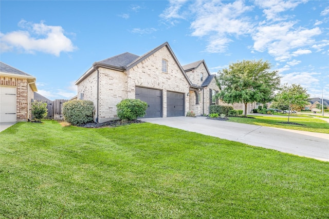 7822 Taronga Ln, Richmond, TX 77407 - view of side of property featuring concrete driveway, brick siding, and a garage