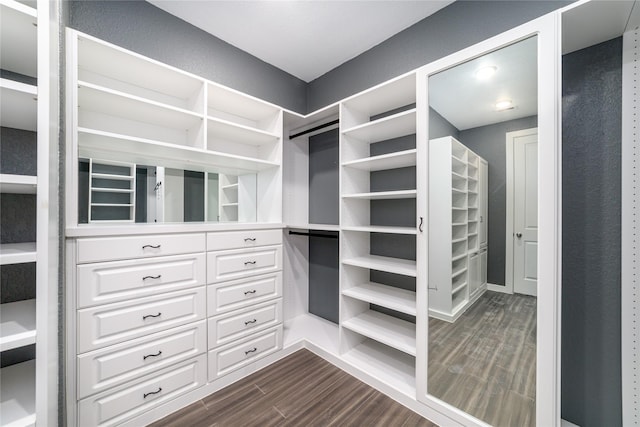 7822 Taronga Ln, Richmond, TX 77407 - spacious closet featuring dark wood-type flooring