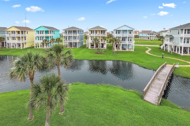 4123 King Rail Cir, Galveston, TX 77554 - water view with nearby suburban area